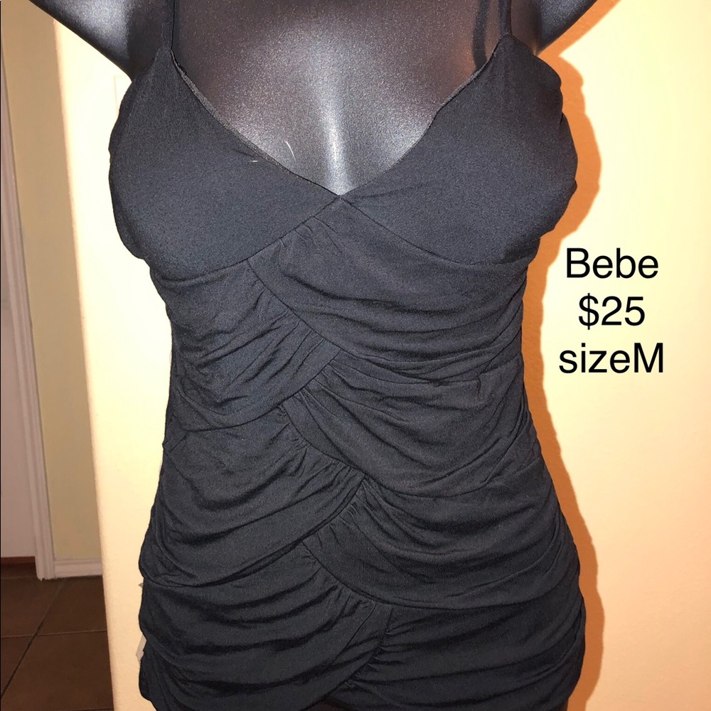 Bebe black blouse